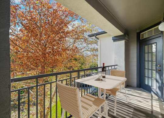 Balcony And Patio at Crowne Chase Apartment Homes, Overland Park, Kansas