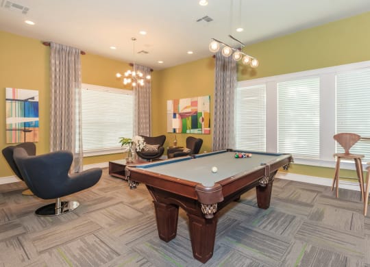 Billiards at Creekside Apartments, Overland Park, Kansas