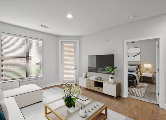corner view of the living room