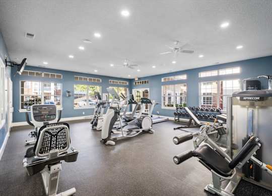 Fitness Center at The Claremont Apartment Homes, Overland Park, KS