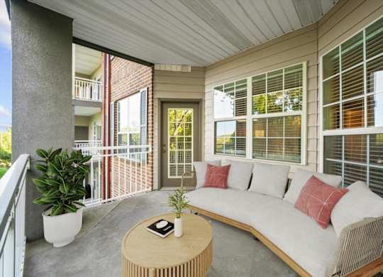 Patio Setting at The Claremont Apartment Homes, Kansas