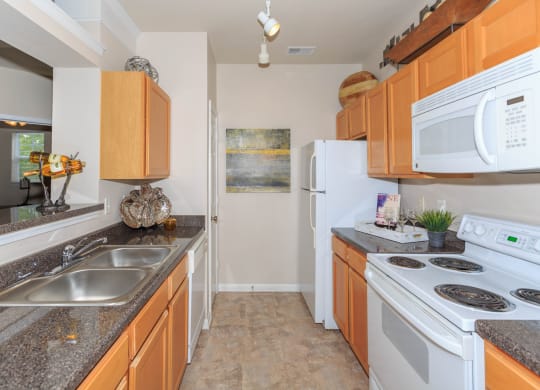 Fully Equipped Kitchen With Modern Appliances at Deer Creek, Overland Park, KS, 66213