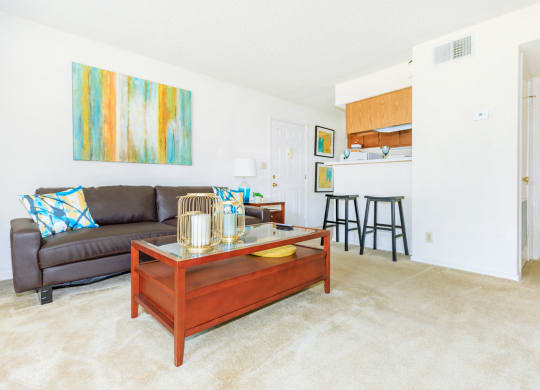 Spacious Living Room at Highland Park, Overland Park, KS