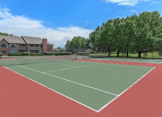 Tennis Court at Highland Park, Kansas, 66214