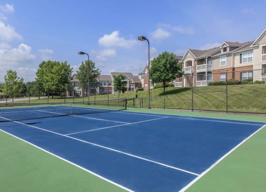 Tennis court at Stonebriar Woods Apartments, Overland Park, KS