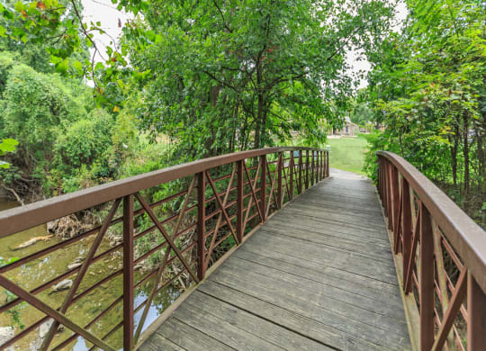 Bridge Walking Path at Waterford Place Apartments & Townhomes, Overland Park, KS