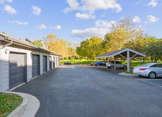 Garages And Parking Lot at Crowne Chase Apartment Homes, Overland Park