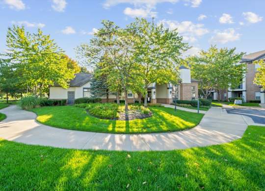 Greenspace Walking Pathat Crowne Chase Apartment Homes, Overland Park, KS