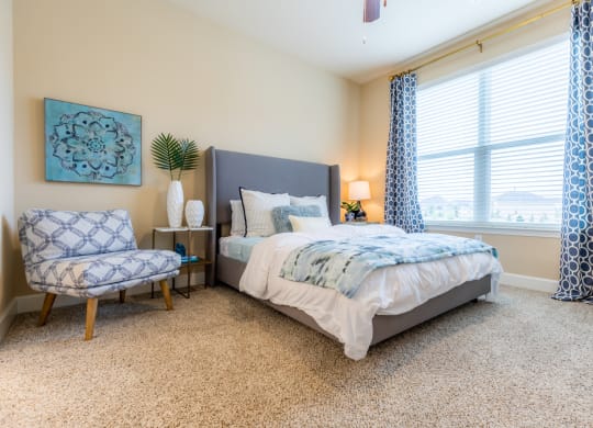 Gorgeous Bedroom at The Residences at Bluhawk Apartments, Overland Park, KS