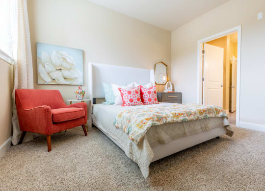 Well Appointed Bedroom at The Residences at Bluhawk Apartments, Overland Park