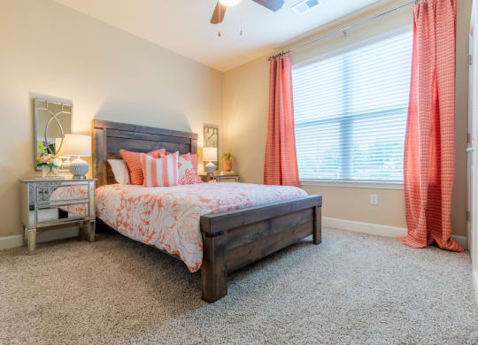 Well Lite Bedroom at The Residences at Bluhawk Apartments, Kansas, 66085