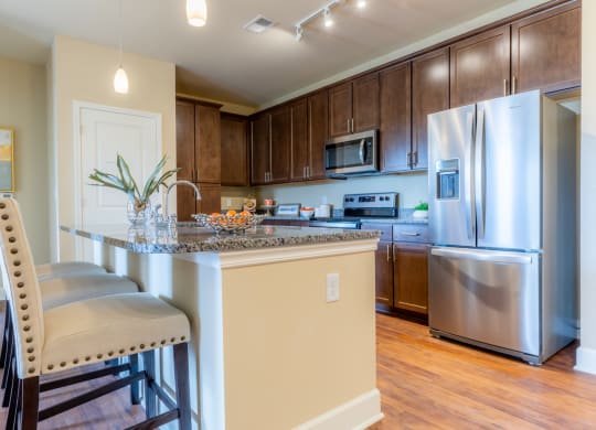Renovated Kitchen at The Residences at Bluhawk Apartments, Kansas, 66085