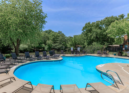 Pool And Sundecks at Pebblebrook, Overland Park