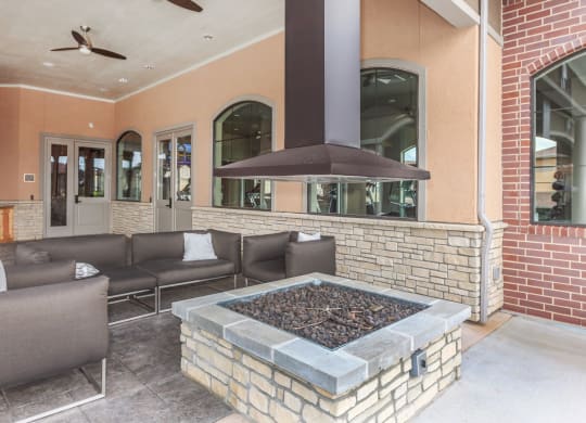 Firepit Lounge at Sorrento at Deer Creek Apartment Homes, Overland Park, KS, 66213