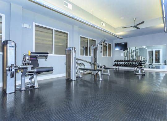 Gym center at West 39th Street Apartments, Missouri