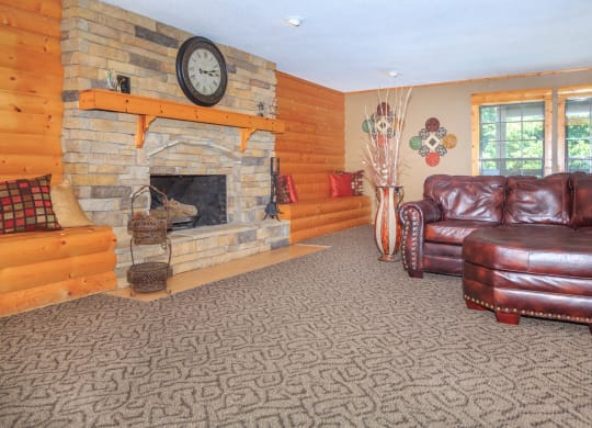 Spacious Living Room at Sheridan Ridge, Overland Park, KS, 66212