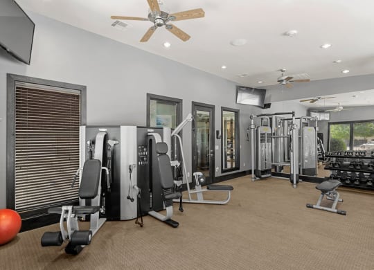 the gym at the estates at johnsons crossing