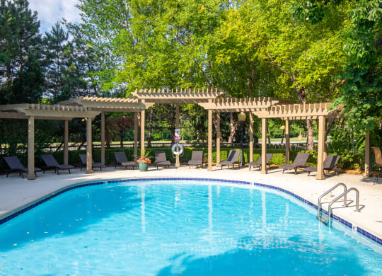 Crystal Clear Swimming Pool at Crowne Chase Apartment Homes, Kansas