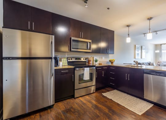 Kitchen at Cambria Luxury Apartments, Kansas City, Missouri