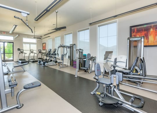 clubhouse fitness center  at Prairie Creek Apartments & Townhomes, Kansas