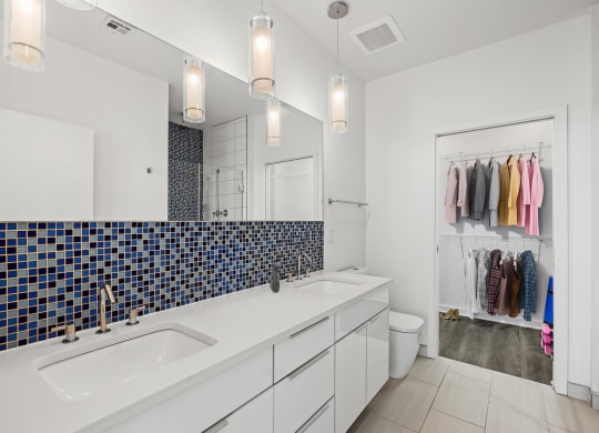 Two Bedroom Master Bath at Sky on Main in Kansas City