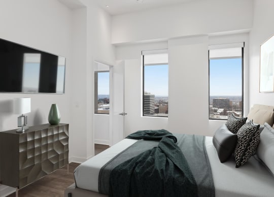 One bedroom Kitchen at Sky on Main in Kansas City