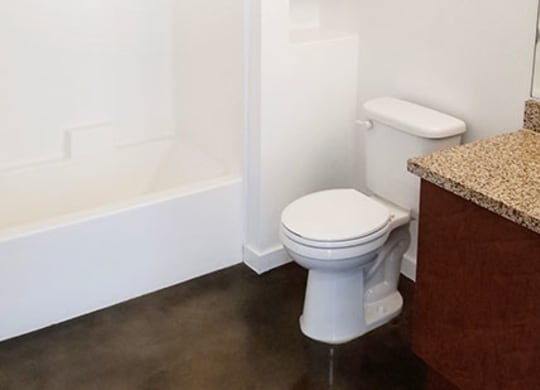 Full Bath in Loft Apartment 210 Third Lofts in Downtown Long Beach