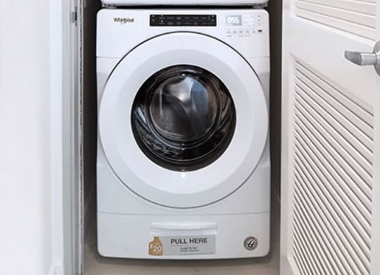 In-Unit Washer and Dryer in Loft Apartment 210 Third Lofts in Downtown Long Beach
