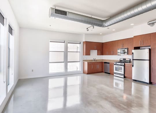 Bright Kitchen in Loft Apartment 210 Third Lofts in Downtown Long Beach