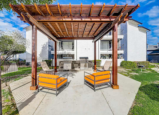 the reserve at bucklin hill patio with pergola and fire pit