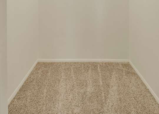 A carpeted hallway with a light on the ceiling.