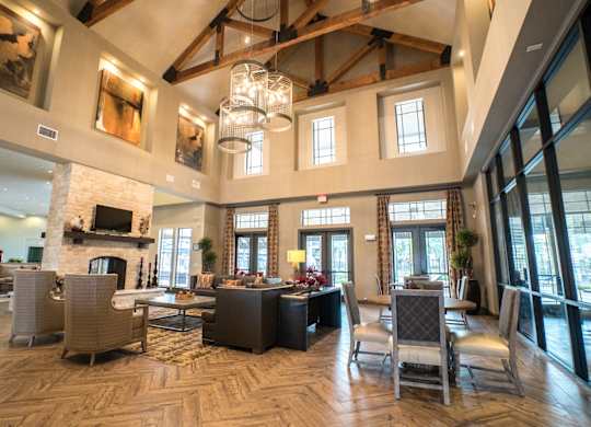 leasing office interior