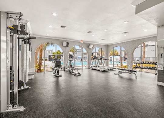 the gym at the estates apartments