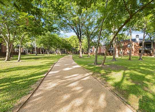 green spaces with walking trails in webster apartments