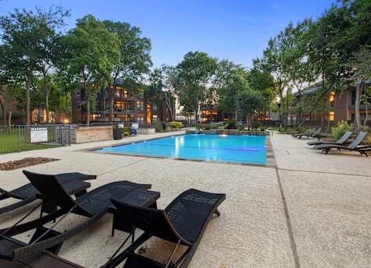 1 of 4 sparkling swimming pools in webster apartments