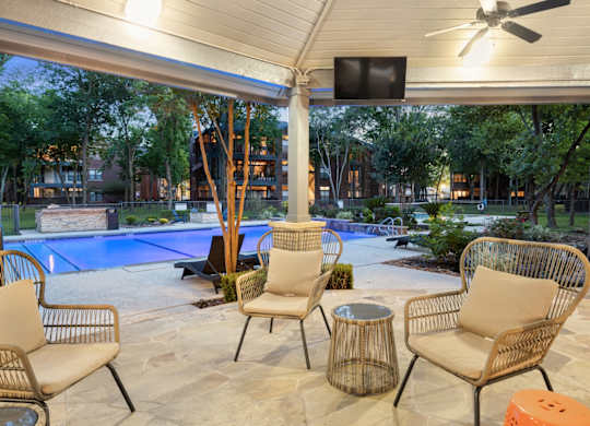 swimming pool in webster apartments