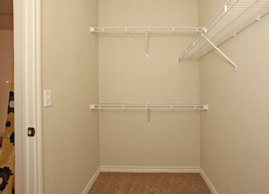 vacant apartment closet