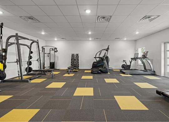 the gym at the apartments for rent
