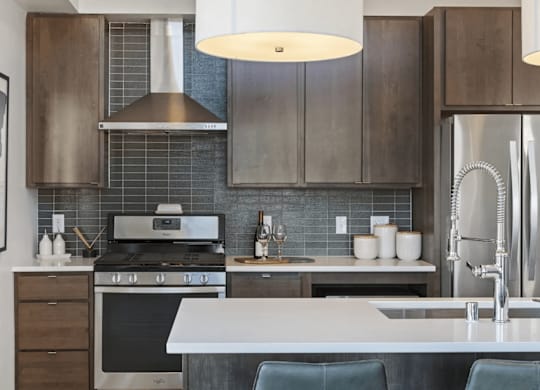 Modern Island Kitchen with High End Finishes