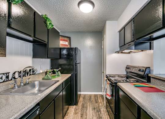 the preserve at ballantyne commons apartment kitchen