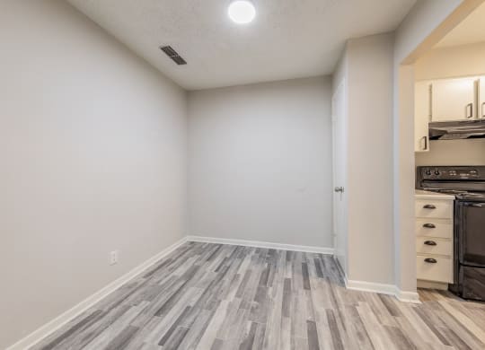 The dining room space