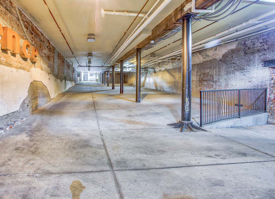 a view of the inside of the building