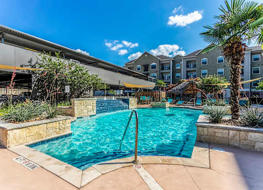 take a dip in the resort style pool at the bradley braddock road station apartments