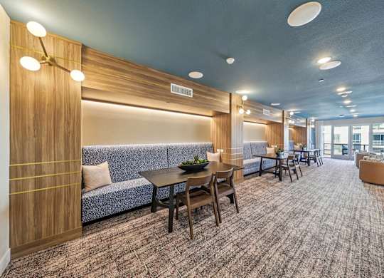 A modern lounge area at Fora Apartments, Las Vegas, NV 89183