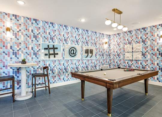 Billiards Table at Fora Apartments, Las Vegas, 89183