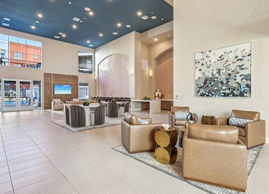 Large Lobby Lounge at Fora Apartments, Nevada, 89183