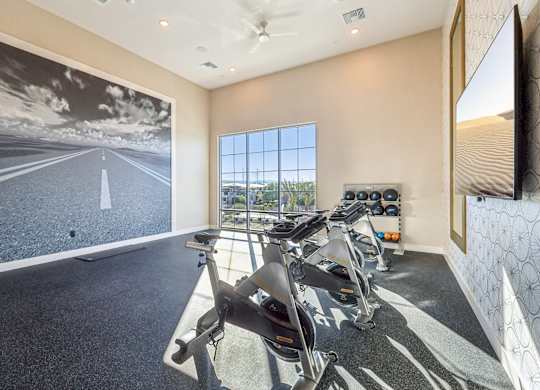 Peloton Bikes at Fora Apartments, Las Vegas Nevada