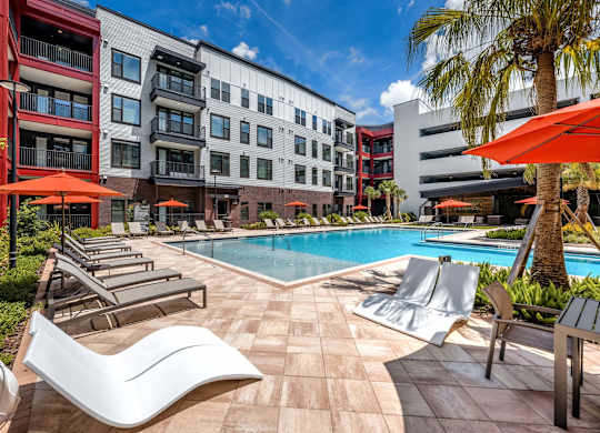 Pool With Sundecks at Parkway Crossings, Kissimmee Florida