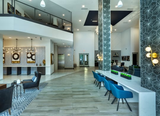 Leasing Office Grand Entrance at The Rey Downtown Apartments, Phoenix 