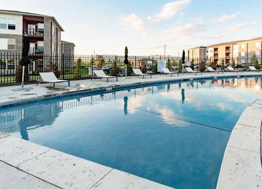 Community pool at Echo Park at Perry Crossing Apartments, Plainfield, 46168